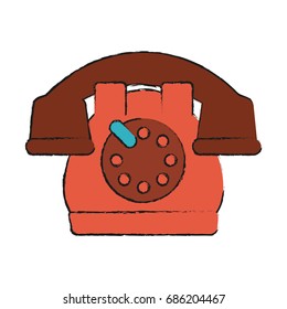 telephone vector illustration