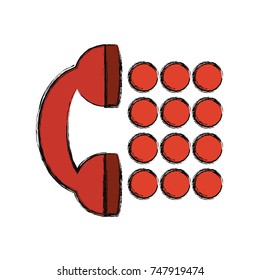 telephone vector illustration