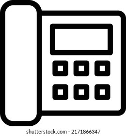 Telephone Vector illustration on a transparent background.Premium quality symmbols.Stroke vector icon for concept and graphic design.