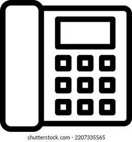 ilustración de vector de teléfono en un fondo transparente.Símbolos de calidad premium.Iconos vectoriales de trazo para el diseño de concepto y gráfico.