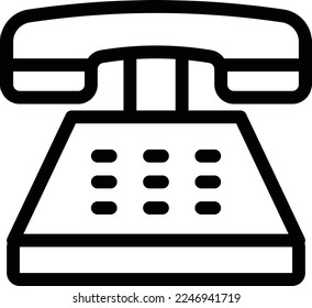 telephone Vector illustration on a transparent background. Premium quality symmbols. Thin line vector icons for concept and graphic design. 
