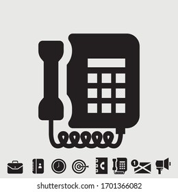 Telephone vector illustration symbol for website and graphic design