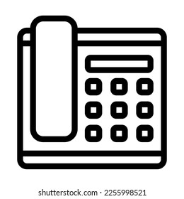 Telephone Vector Line Icon Design