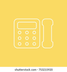 Telephone vector line icon. eps-10