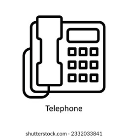 Vector de teléfono   ilustración de diseño de iconos de esquema. Símbolo de cocina y hogar sobre fondo blanco archivo EPS 10