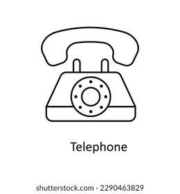 Telephone  Vector    outline Icons. Simple stock illustration stock