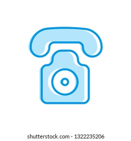 Telephone vector symbol icon