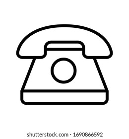 icono de línea delgada vector de teléfono 