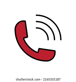 telephone vector for website symbol icon presentation