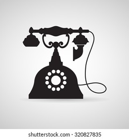 Telephone Vintage icon great for any use. Vector EPS10.