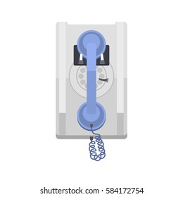 Telephone vintage vector icon.