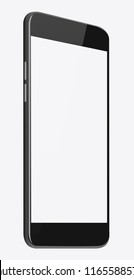 Telephone white in flat vector style