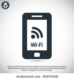 Telephone and Wi fi  icon
