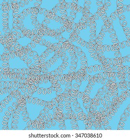 Telephone Wire seamless pattern No.2. Complex intertwined telephone cables. Illustration is in eps8 vector mode, background on separate layer. 