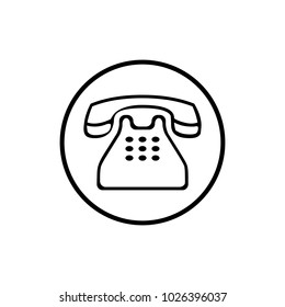 Telephone with word bubble icon