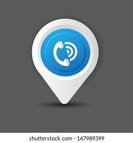 Telephone zone symbol,vector