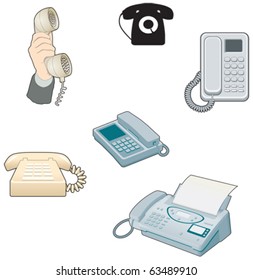 Telephones, answerphones etc, old and new