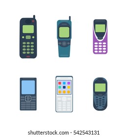 Telephones vector icons