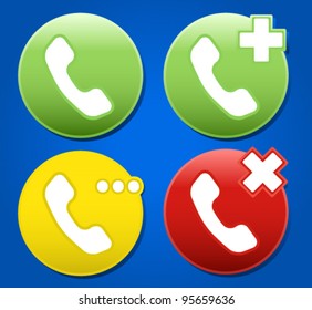 Telephone/Web telephone Status Icons