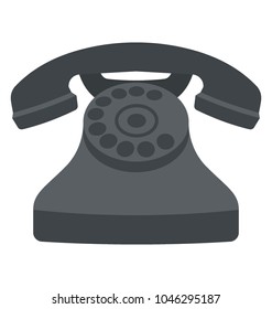 Telephonic chat, contact flat design icon