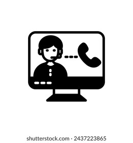 Telephonic Integration icon in vector. Logotype
