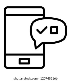 Telephonic interview in a icon showing the concept of virtual questioning 