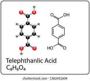 Telephthanlic Acid Molecule Structure