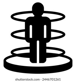 Teleport Future things icon illustration