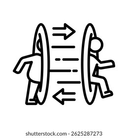 Elemento de icono de teletransporte para diseño