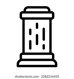 Teleport Vector Line Icon Design