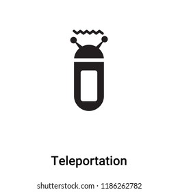 Teleportation Icon Vector Isolated On White Stock Vector (Royalty Free ...