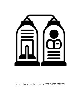 Teleportation icon in vector. Logotype