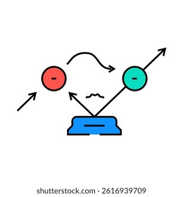 teleportation quantum technology line icon vector. teleportation quantum technology sign. isolated symbol illustration