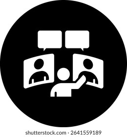 Telepresence Icon Element For Design