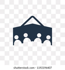 Telepresence vector icon isolated on transparent background, Telepresence transparency concept can be used web and mobile