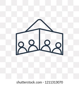 Telepresence vector outline icon isolated on transparent background, high quality linear Telepresence transparency concept can be used web and mobile