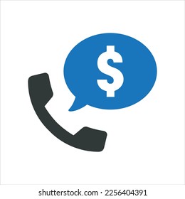 Telesales icon vector graphic illustration