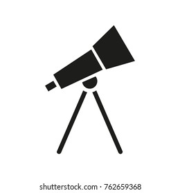 Telescope for astronomy classroom icon