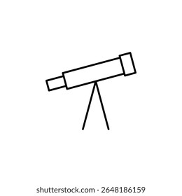 telescópio, astronomia, educação, observação, ícone da ciência