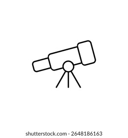 telescópio, astronomia, educação, observação, ícone da ciência