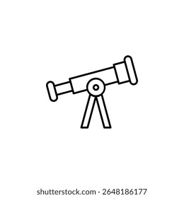 telescópio, astronomia, educação, observação, ícone da ciência