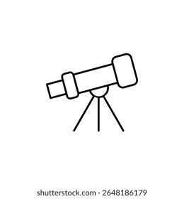 telescópio, astronomia, educação, observação, ícone da ciência