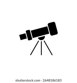 telescópio, astronomia, educação, observação, ícone da ciência