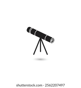 Telescope, Astronomy  vector icon for mobile and web stock illustration eps 10