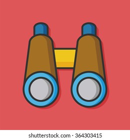 telescope Binoculars vector icon