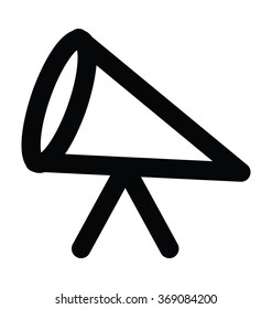 Telescope Bold Line Vector Icon