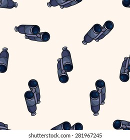 Telescope , cartoon seamless pattern background