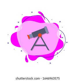 Teleskop-farbiges Symbol. Einfache farbige Vektorillustration von Bildungs-Icons für i und ux, Website oder mobile Applikationen