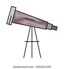 telescope device isolated icon