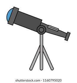 telescope device isolated icon